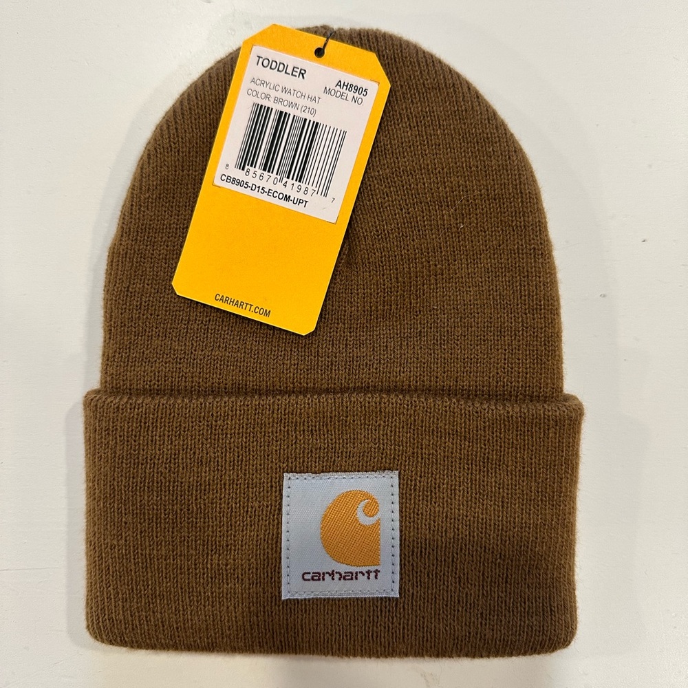 NWT Carhartt Tan Toddler Beanie